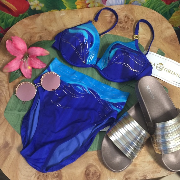 Tara Grinna High Waist Swimsuit NWT - Picture 1 of 6